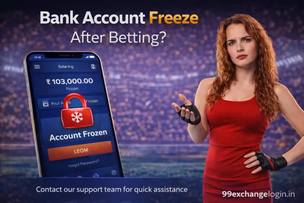 bank account freeze after betting
